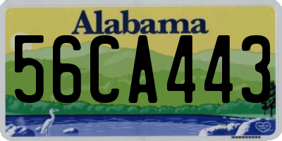 AL license plate 56CA443