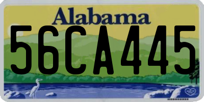 AL license plate 56CA445