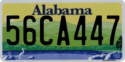 AL license plate 56CA447