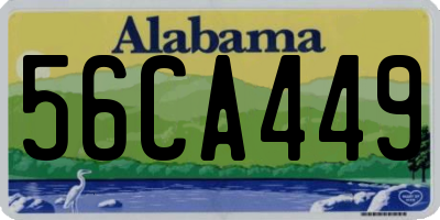 AL license plate 56CA449