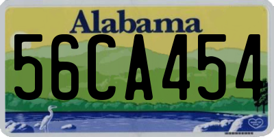 AL license plate 56CA454