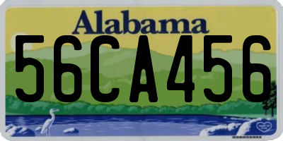 AL license plate 56CA456
