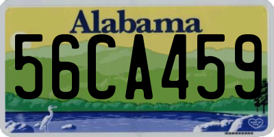 AL license plate 56CA459