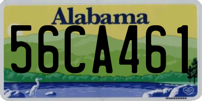 AL license plate 56CA461