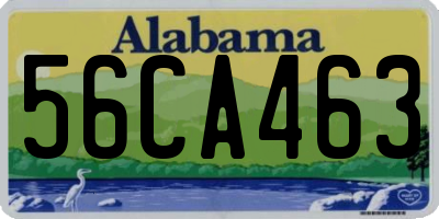 AL license plate 56CA463