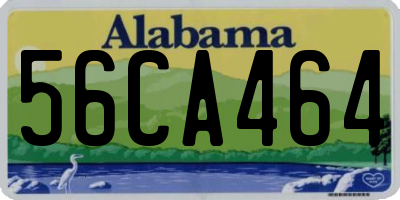 AL license plate 56CA464
