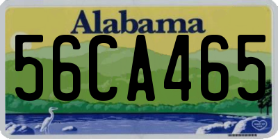 AL license plate 56CA465