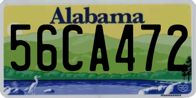 AL license plate 56CA472