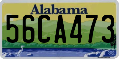 AL license plate 56CA473