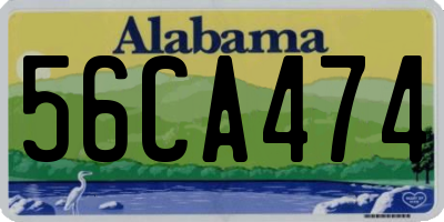 AL license plate 56CA474