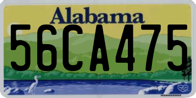 AL license plate 56CA475