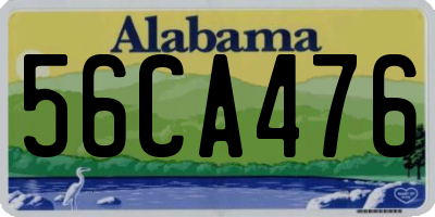 AL license plate 56CA476