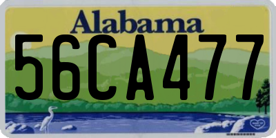 AL license plate 56CA477
