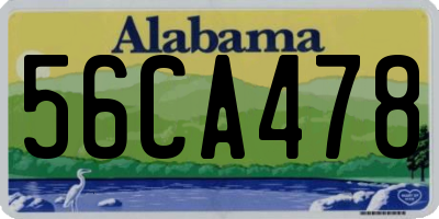 AL license plate 56CA478