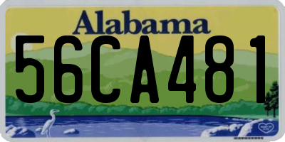AL license plate 56CA481