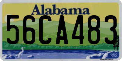 AL license plate 56CA483