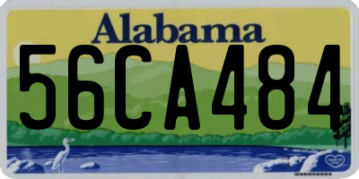 AL license plate 56CA484