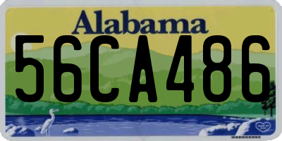 AL license plate 56CA486