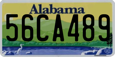 AL license plate 56CA489