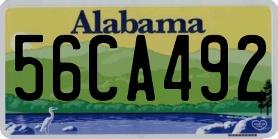 AL license plate 56CA492