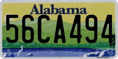 AL license plate 56CA494