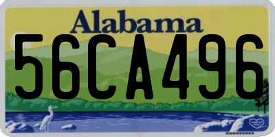 AL license plate 56CA496