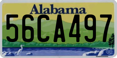 AL license plate 56CA497