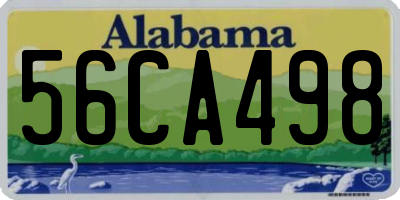 AL license plate 56CA498