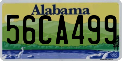 AL license plate 56CA499