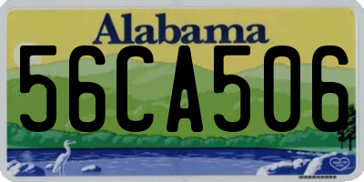 AL license plate 56CA506
