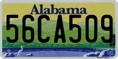 AL license plate 56CA509