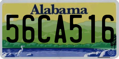 AL license plate 56CA516