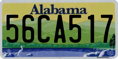 AL license plate 56CA517