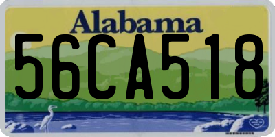 AL license plate 56CA518