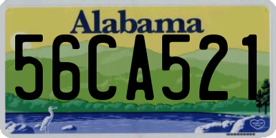 AL license plate 56CA521