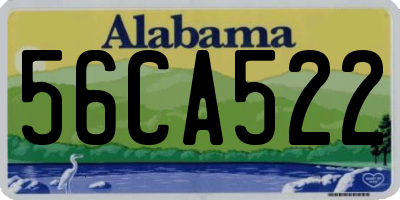 AL license plate 56CA522