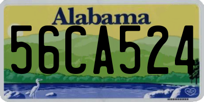 AL license plate 56CA524