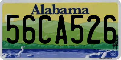 AL license plate 56CA526