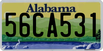 AL license plate 56CA531