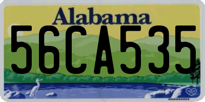 AL license plate 56CA535