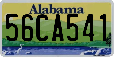 AL license plate 56CA541