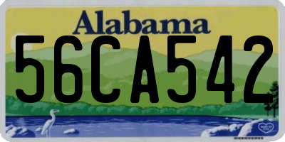 AL license plate 56CA542