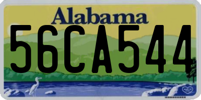 AL license plate 56CA544