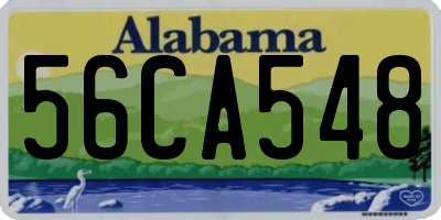 AL license plate 56CA548