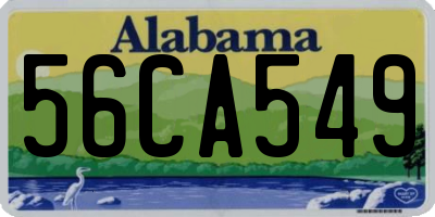 AL license plate 56CA549
