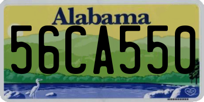 AL license plate 56CA550