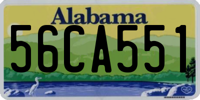 AL license plate 56CA551