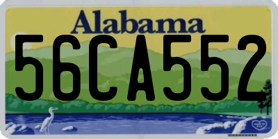 AL license plate 56CA552