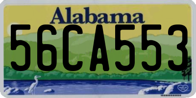 AL license plate 56CA553