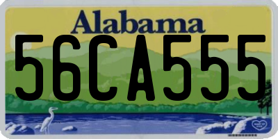AL license plate 56CA555